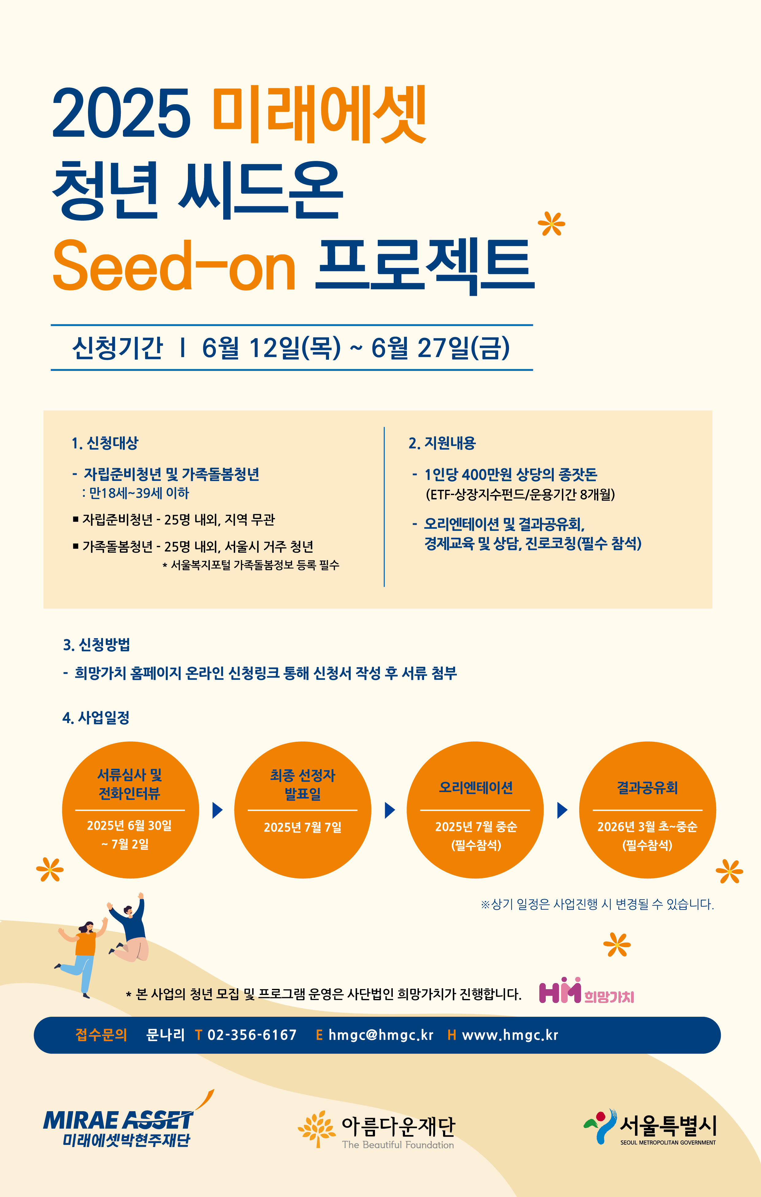 별첨2포스터 2025 미래에셋 청년 씨드온 Seed on 프로젝트