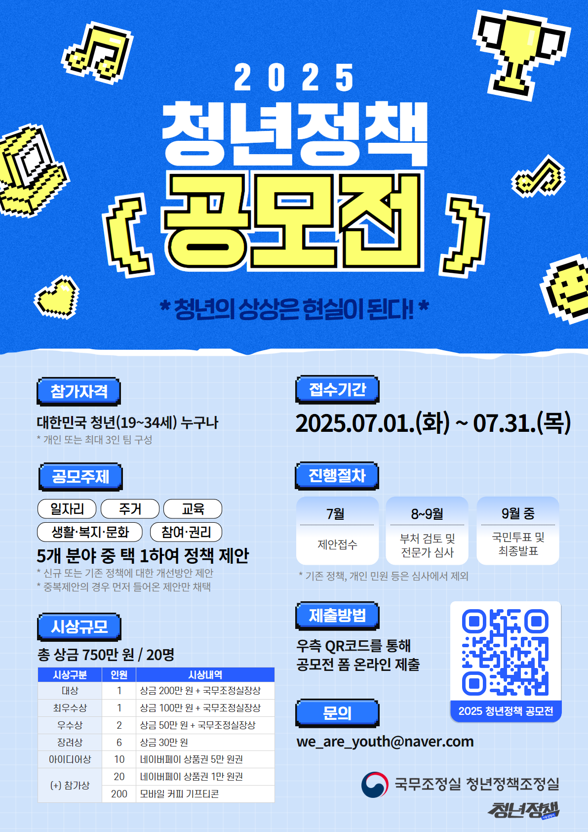 2 2025 청년정책 공모전 포스터